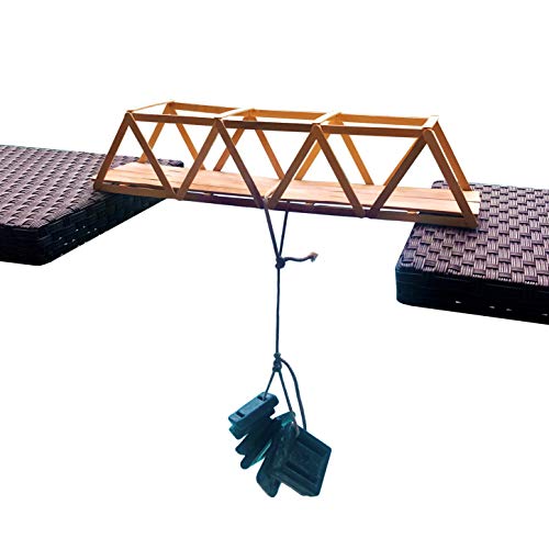 Krafty Kitz Wooden Truss Bridge Kit – Bridge Kit Complete with Instructions - Made in USA
