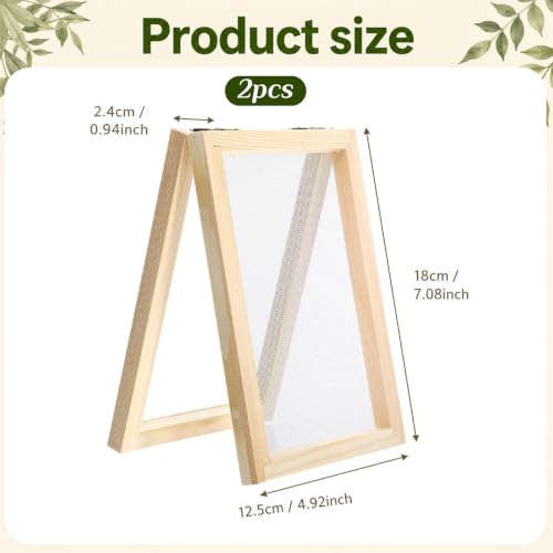 Paper Making Screen A6 Size Natural Wooden Paper Making Frame 5x7 inch