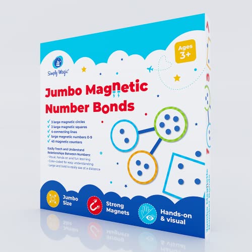 75 PCS Magnetic Number Bonds Set, Number Line Magnets Simply Magic