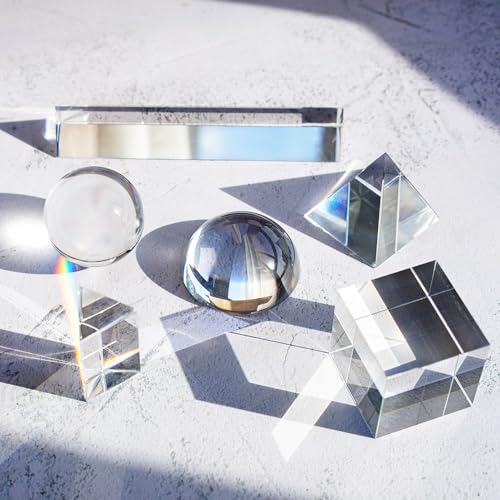 6 Pack K9 Optical Crystal Photography Prism Set for Creative Photography