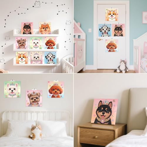 Gem Art Sticker Kit,Diamond Art Sticker Crafts for Kids Ages 4-12 - color: Blue-Dog