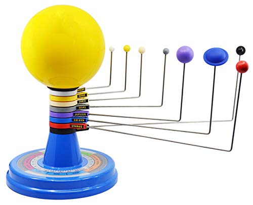 EISCO Solar System Model, 13" - Three Dimensional - Shows Relative Position and Motion of Planets Around The Sun - Includes Experiment Guide