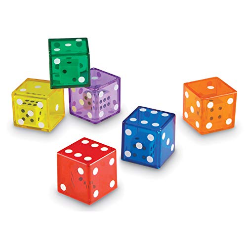 Learning Resources Jumbo Dice in Dice - Math Manipulative Cubes, Board Game Accessories, Counting Numbers, Party Gifts, Preschool, Teacher Supplies, Classroom Must Haves Pack, HomeschoolActivities