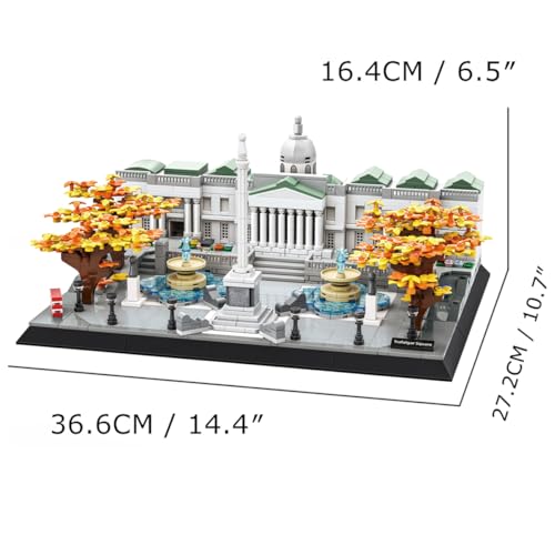 1245Pcs Trafalgar Square London Building Set World Landmark Architecture Model Collectible Toy for Kids and Adults - color: Trafalgar Square