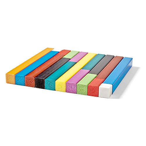 hand2mind Plastic Cuisenaire Rods Individual Set, Math Manipulatives, Montessori Math Rods, Math Counters, Math Blocks, Counting Blocks, Montessori Math, Fraction Bars, Number Rods (Set of 74) - style: Intro Set