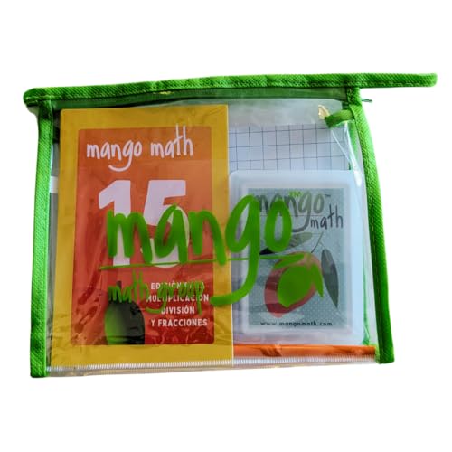 MANGO Math 15® - Math Flash Cards - Educational Math Games for Kids - Multiplication, Division, Fractions Learning Kit -2nd 3rd 4th Grades - Kids 6-12 - Set of 15 Games - Spanish Version - size: Spanish Version, style: Multiplication Division