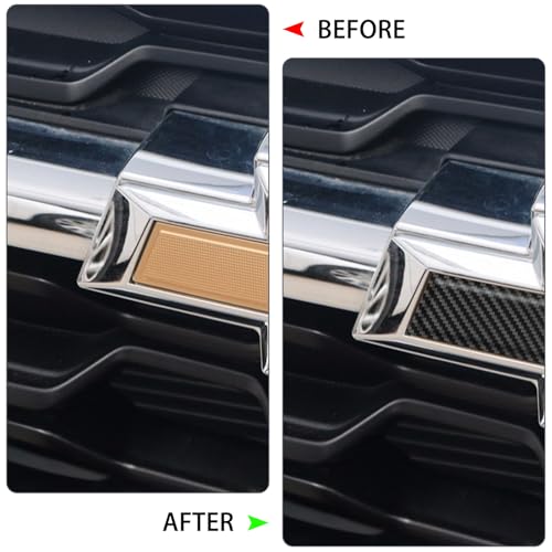 QianBao Compatible with Black Carbon Fiber 11.8" x 4" Chevy Bowtie Emblem - color: Black 6