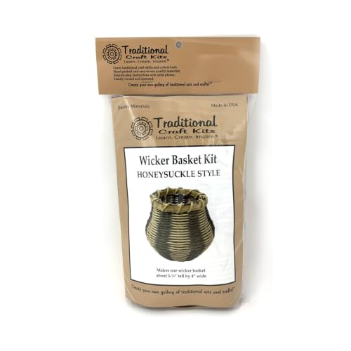 Traditional Craft Kits Wicker Basket Weaving Kit Honeysuckle Style