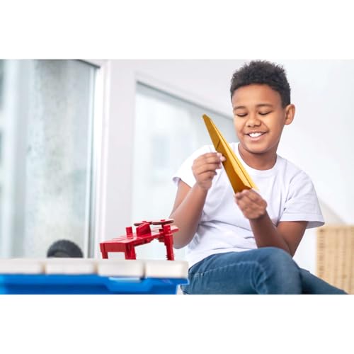 4M Electric Paper Airplane Launcher for Teens & Adults – STEM Building Kit with Dual Motors, Adjustable Launch Angles, High-Speed DIY Science Experiment Kit