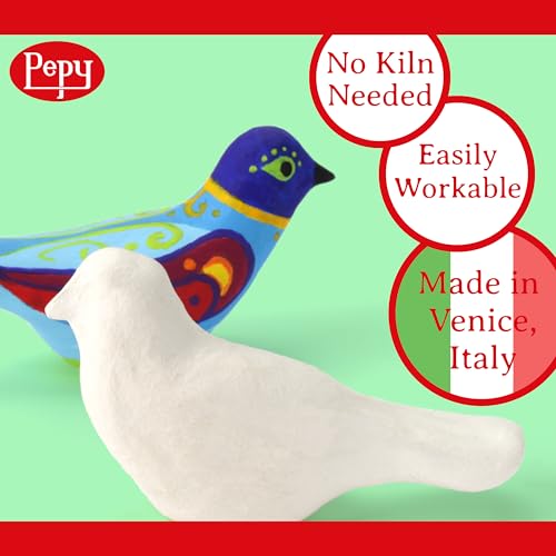 Pepy Premium European Air Dry Modeling Clay White 3-Pack 2.2 lb. Bars, 6.6 lbs. Total; Easy to Use Air-Hardening Clay for Classroom and Montessori Sculpting and Crafts Projects - color: White, size: 6.6 Lbs