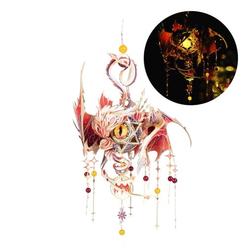 MU 3D Metal Puzzles Model Kits for Adults Building The Eye of Devil, Serpent Evil Wedjat-Eyes Steel Ancient Myths Magic Power Metal Earth Piece DIY Sets, Birthday New Year Xmas Gift - color: The Eye of Devil