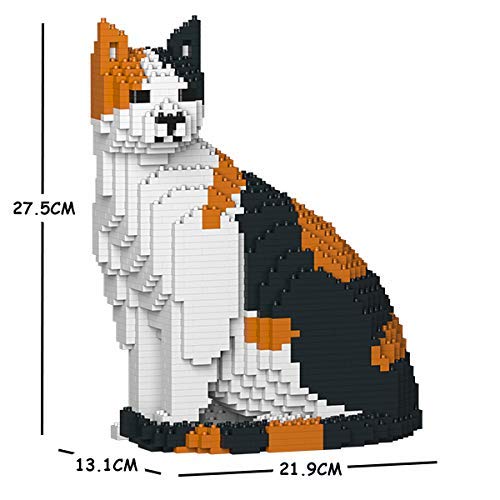 JEKCA Cat 10S-M01 | Calico Cat Plastic Building Blocks | Age 14+ - color: Calico