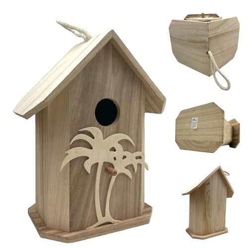 2 Large Design Your Own Bird House Art & Crafts Project for Kids and Adults (B)