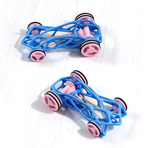 3D Printer Part DIY Pocket Rubber Band Racer Components Kit: Only Accessories Not Include Printed Parts Compatible with X1/X1C/X1E/P1P/P1S/A1 Mini Makeworld Craetive Model Assembly ZH-022