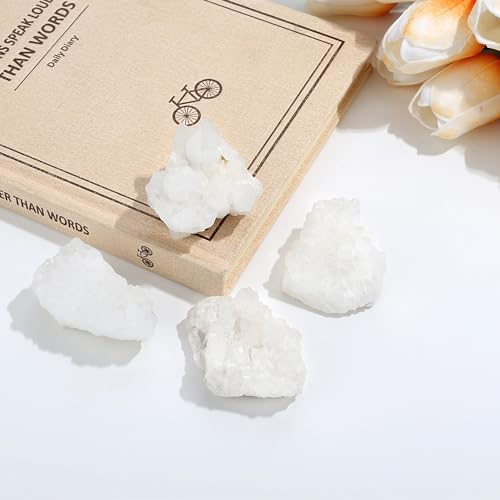 ZHIYUXI Clear Quartz Crystals Cuarzos Crystal Cluster Clear Crystal Quartz - color: Clear Quartz