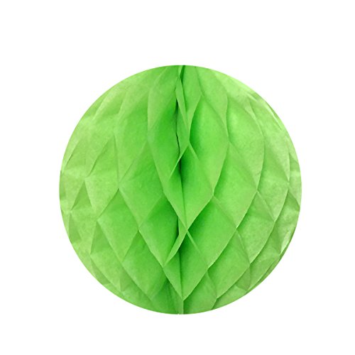 Wrapables 8" Set of 4 Tissue Honeycomb Ball Party Decorations for Weddings, Birthday Parties, Baby Showers, and Nursery Décor, Light Green - color: Light Green, Set of 4