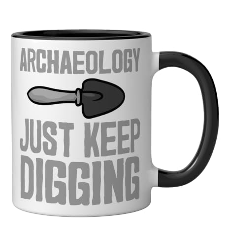 Cool Archaeology For Men Women History Anthropology Ceramic Mug, Black/White, 11oz - color: Black/White, size: 11 Ounces