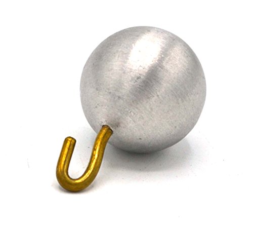 EISCO Aluminum Pendulum Bob with Hook, 1in Diameter
