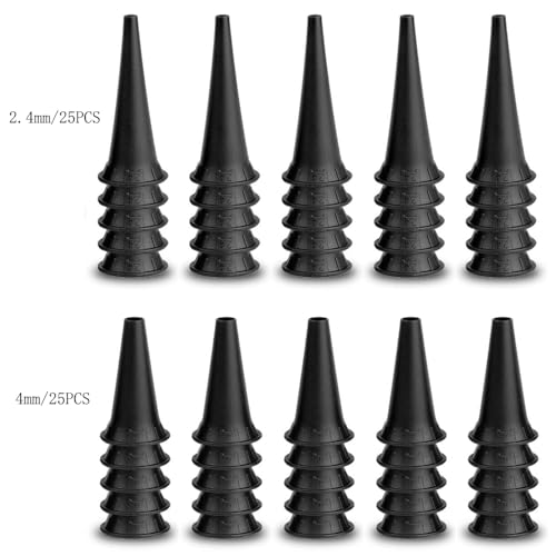 50PCS 2.4/4mm Disposable Specula Ear Tips for Bysameyee Otoscope HS-OT10G - size: Specula for HS-OT10G