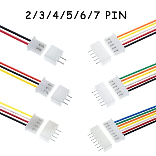 540Pcs 2.0mm JST-PH Connector Kit, 2-7Pin Housing Adapter Plug - size: 540 Pcs - 2.0 mm 2/3/4/5/6/7 Pin JST-PH