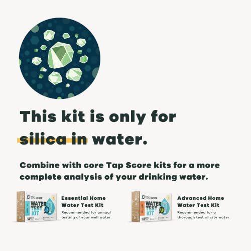 Tap Score Silica in Water Test Kit | Well or City | Full Report | EPA Certified Drinking Water Labs | #1 Best Home Water Test 2021-24 NYT Wirecutter | 100% Unbiased