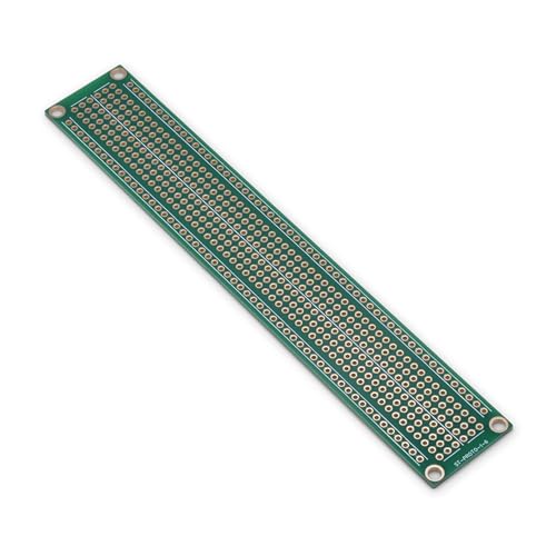Double Sided ENIG Protoboard, Solderable Breadboard, Electronic Circuit Board for DIY Prototype Circuit, FR4, Plated Through Hole Solder Prototype Board, ST-PROTO-1-6 (1" x 6") - style: 1" x 6"