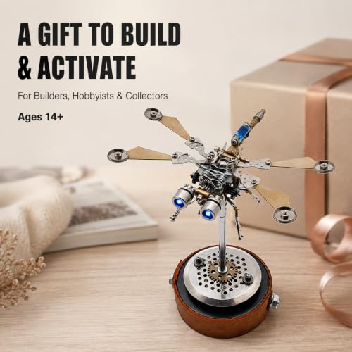 3D Metal Puzzles for Adults, Mechanical Model Building Kit for Home Decor