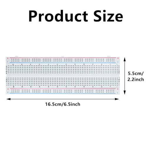 2PCS 400 Point & 2PCS 830 Point Breadboard Kit Solderless Prototype Breadboards for Arduino Bread Boards Electronics for Circuits Projects Prototype Board - color: 2PCS 400 Point & 2PCS 830 Point