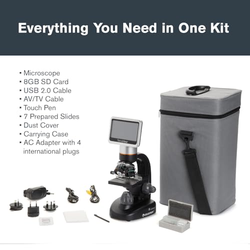 Celestron TetraView LCD Digital Microscope with 180° Swivel Screen - style: TetraView LCD Digital Micro