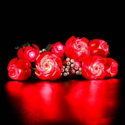 YEABRICKS LED Light for Lego-10328 Icons Bouquet of Roses Building Blocks Model (Lego Set NOT Included) - style: Only Light Bouquet of Roses