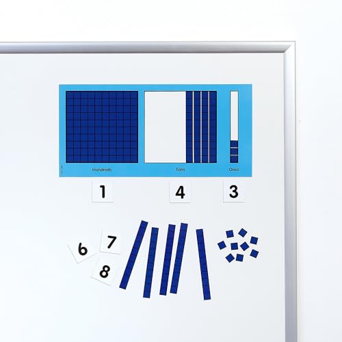 Didax Educational Resources Magnetic Base Ten Place Value Set - size: 9.5x18x.13 in