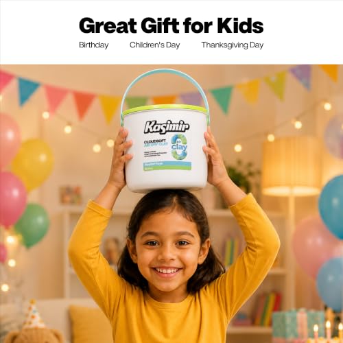 Kasimir Air Dry Clay Kit for Kids - 42 Count Portable Bucket Air Clay