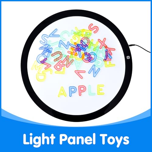52 Pcs Translucent Capital Letters - Light Table Toys - style: Capital Letters
