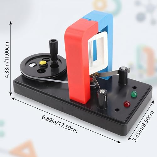 Fafeicy Hand Crank Generator DIY Educational Physics Teaching Model for Middle & High School Students