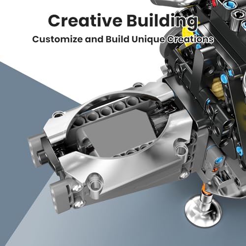 Mould King W16 Engine Building Set, 952 Pcs Model Kit for Adults 14+