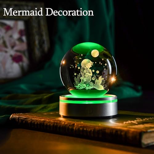 IFOLAINA Mermaid Crystal Ball Gifts for Girls Her Back to School Gifts - color: Mermaid