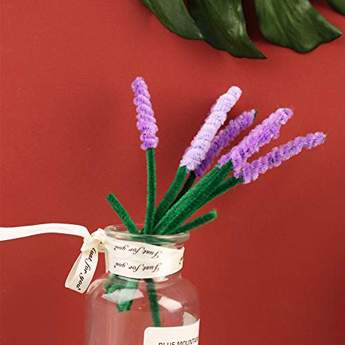 100 Pieces Pipe Cleaners Bulk Chenille Stem Green Pipe Cleaners - color: Green