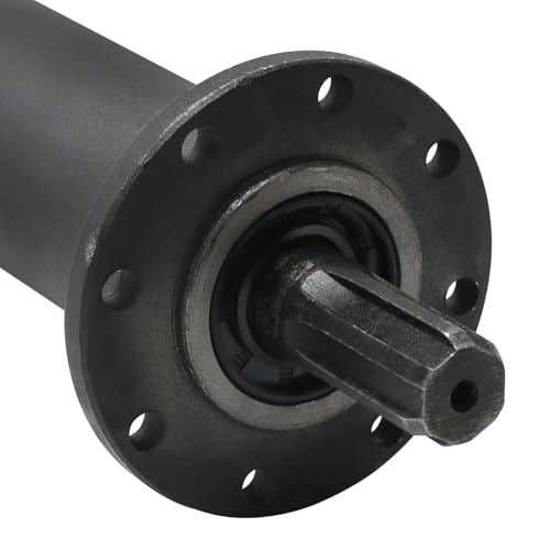Heavy Duty 43.3" Rear Differential Axle Kit – 6T 25mm Drive Shaft with 110mm Wheel Hubs, 4 Bolt Flange for Go-Kart, Golf Cart, ATV, Quad, Buggy, Tricycle, Mini Bike, DIY Project