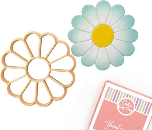Botanical Trinket Cutter Set for Polymer Clay Display & Jewelry Styling โ Monstera, Sunflower & Daisy | SUNMODA-TRI - color: Sunflower+Monstera+Daisy