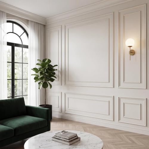 3-Set Peel and Stick Wall Molding Kit, Premade Wainscoting Panels