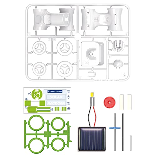 Thames & Kosmos Solar Race Car STEM Experiment Kit | Build a Solar-Powered Race Car | No Batteries Required | Learn About Photovoltaic Technology & Sustainability | Solar Panel Included | for Ages 8+