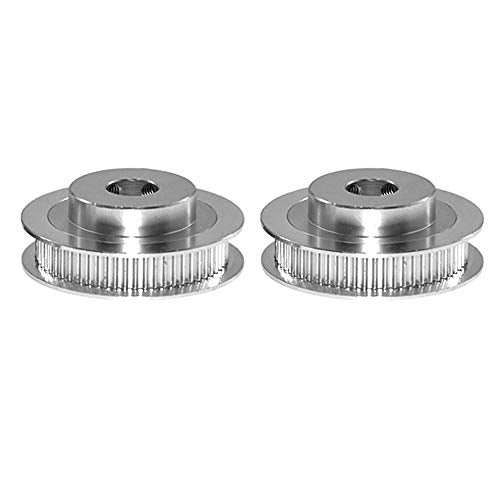 2PCS Set GT2 Synchronous Wheel 20&60 Teeth 8mm Bore Aluminum Timing Pulleys with 2PCS Length 200mm Width 6mm Belt (20-60T-8B-6) - style: 20-60T-8B-6