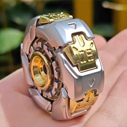 T-Conceal EDC Fidget Slider Spinning Stress Relief Adults Magnet Metal Toys - color: Silver Gold