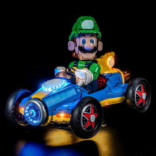 LED Lighting Compatible with LEGO Luigi & Mach 8 72050 - JUST Lights,Light Kit Compatible with LEGO 72050,NOT Included The Model