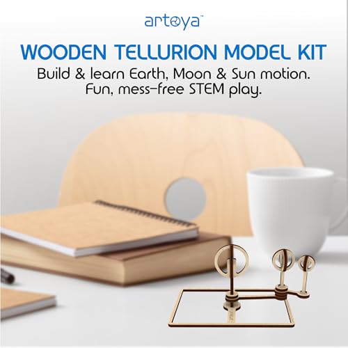 Artoya Pocket Tellurion – Solar System Kit for School Project, Orbiting Sun-Earth-Moon Model, Solar System Project Kit, STEM Space Science Model & Planet Models, Outer Space Toys for Fun Learning