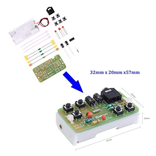 DIY Radio Kit, Icstation FM Radio Kit 76MHZ-108MHZ Soldering Project Radio Module DIY Kits Electronic Solder Practice Kit for Adults College Students Labs Physics Education