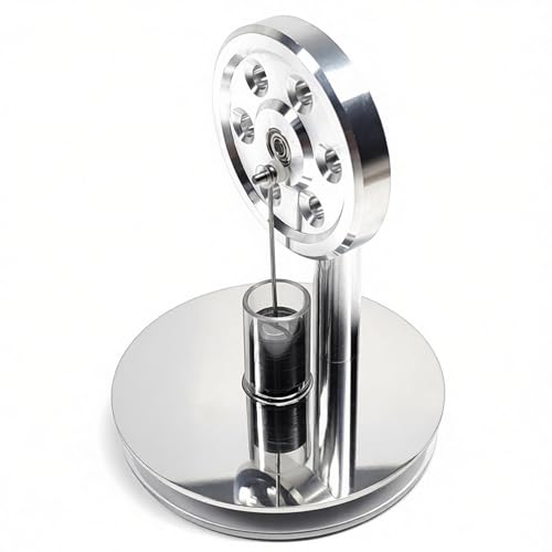 Sunnytech Mini Low Temperature Stirling Engine Motor Steam Heat Education Model Toy LT002 - color: Metallic Silver