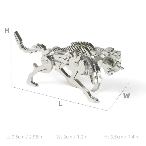 Mechanical Cerberus 3D Metal Puzzle 3D Metal Model Kits DIY Mechanical Fine Assembly Model Toy Suitable for Adults and Teenagers, Enhance Hands-on Ability, Creative Decorations - color: 13.cerberus