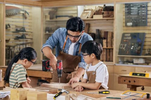 Kids Real Tool Starter Kit, Construction Toys With Tool Bag, Belt, Hammer, Safety Goggles, Pliers, Wrench - DIY Set for Boys & Girls Beginner Learning Gift, 12-Piece - size: 11 Pieces