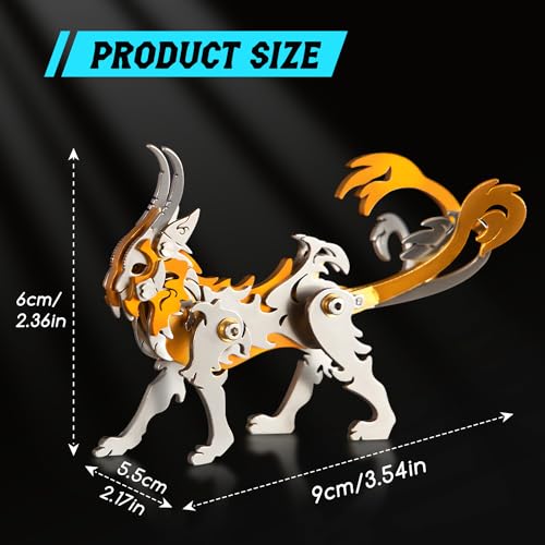3D Metal Puzzles for Adults, Metal Model Kits for Adults, Zheng Mechanical 3D Puzzle Stainless Steel Ornaments for Men Women Art Craft Gifts Toys(Orange). - color: B8